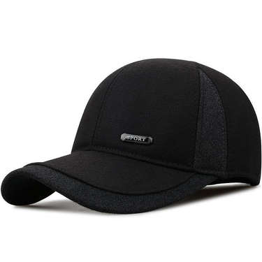 Middle-aged and elderly woolen cotton cap men's winter father