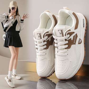 Women's Shoes Spring 2025 New Lightweight Soft-Soled Casual Sports Shoes Running Shock-Absorbing