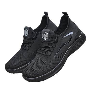 Spring and Autumn Single-layer Shoes Flying Weaving Shoes Men's