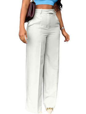 European and American Amazon Cross-Border New Commuter High-Waisted Straight-Leg Pants Formal