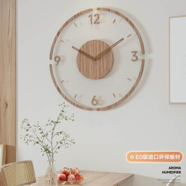 Clock simple Nordic wall clock living room decoration fashion mute
